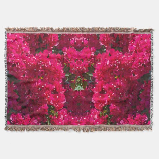 Great Bougainvillea Throw Blanket Decke (Vorderseite)
