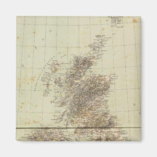 Great Britain Atlas Map Magnet (Vorne)