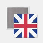 Great Britain Square Magnet (Vorderseite/Rückseite)