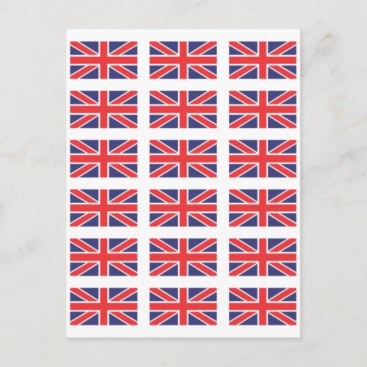 Great Britain Union Jack Flag Postcard Postkarte (Vorderseite)