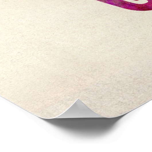 Great Britain Watercolor Map Poster (Ecke)