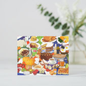 Great British Food Postcard Postkarte (Stehend Vorderseite)