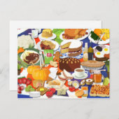 Great British Food Postcard Postkarte (Vorne/Hinten)