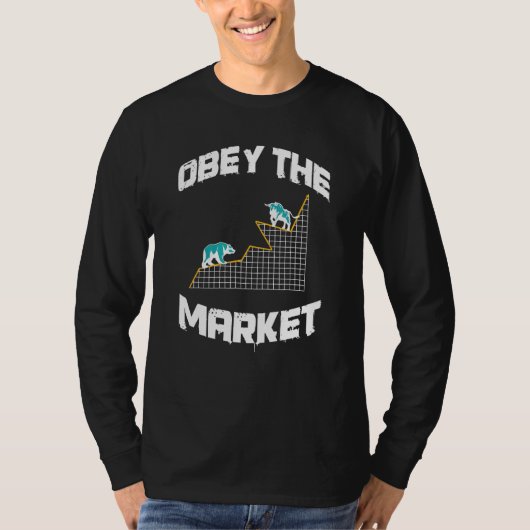 Great Bull and Bear Stock Exchange Design Hauses S T-Shirt (Vorderseite)