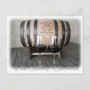 Great California Wine Postcard! Postkarte