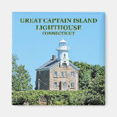 Great Captain Island Lighthouse Connecticut Magnet (Vorne)
