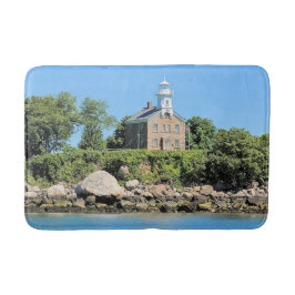 Great Captain Island Lighthouse, CT Bath Mat Badematte