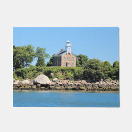 Great Captain Island Lighthouse, CT Door Mat Fußmatte