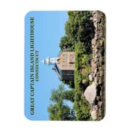 Great Captain Island Lighthouse, CT Foto Magnet