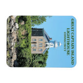 Great Captain Island Lighthouse, CT Foto Magnet (Horizontal)