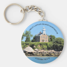Great Captain Island Lighthouse, CT Keyring Schlüsselanhänger