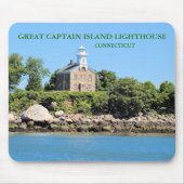 Great Captain Island Lighthouse, CT Mousepad (Vorne)
