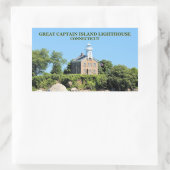 Great Captain Island Lighthouse, CT Stickers (Tasche)