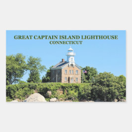 Great Captain Island Lighthouse, CT Stickers