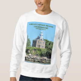 Great Captain Island Lighthouse, CT Sweatshirt