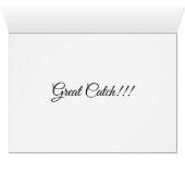 Great Catch Grußkarte (Innenansicht Horizontal (Unten))