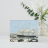 Great Clipper Ship: Klassische rote Jacket-Malerei Postkarte (Stehend Vorderseite)