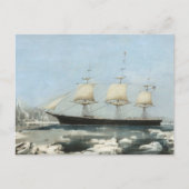 Great Clipper Ship: Klassische rote Jacket-Malerei Postkarte (Vorderseite)