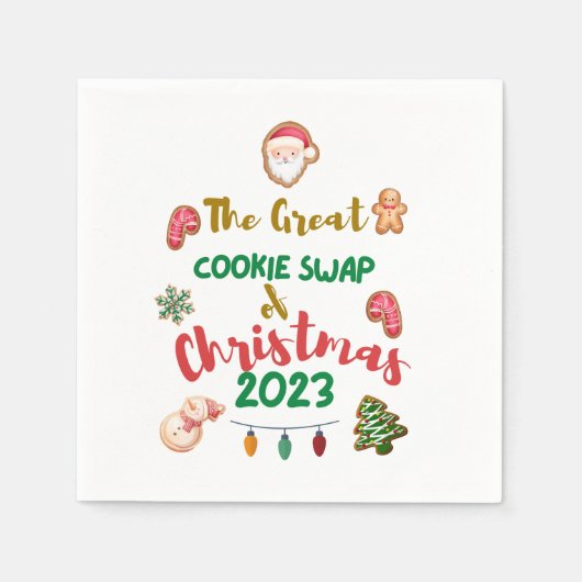 Great Cookie Swap of Christmas 2023 - Napkins Serviette (Vorderseite)