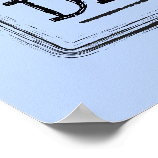 Great Country Basic Human Decency Blue Poster (Ecke)