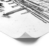 Great Cranes in Miraflores Lock - Joseph Pennell Poster (Ecke)