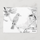 Great Created Flycatcher Postkarte (Rückseite)