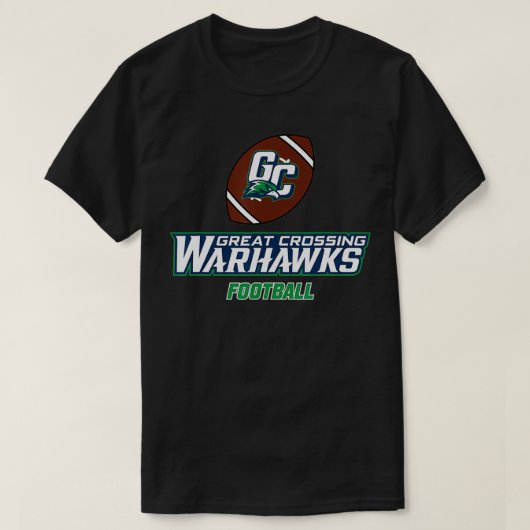 Great Crossing High School Warhawks Football  T-Shirt (Design vorne)