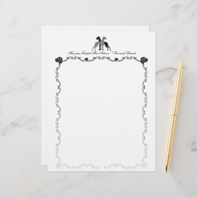 Great Dane (Vorderseite/Rückseite Beispiel)