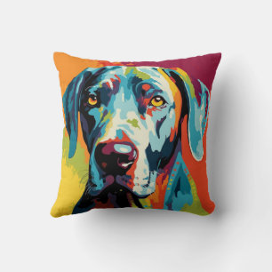 Great Dane Abstract Pop Art Grafik Kissen