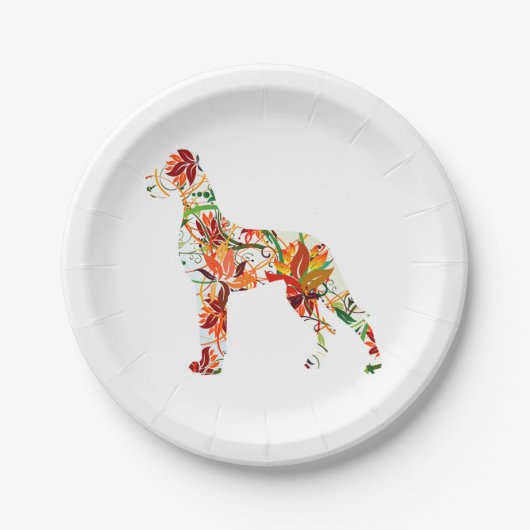 Great Dane Abstrakt Pappteller (Vorderseite)