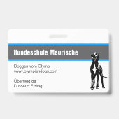 Great Dane Abzeichen Ausweis (Rückseite)