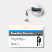 Great Dane Abzeichen Ausweis (Rückseite mit Ausziehbar)