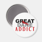 Great Dane Addict Magnet (Vorderseite/Rückseite)