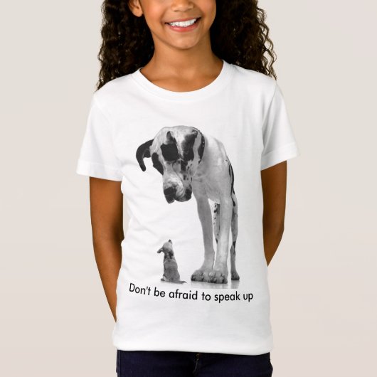 great-dane-and-chihuahua1, haben nicht zu s… Angst T-Shirt (Vorderseite)