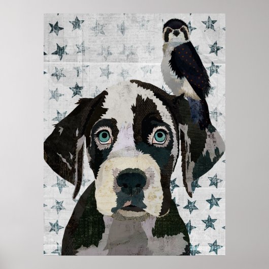 GREAT DANE AND FALCON POSTER (Vorne)