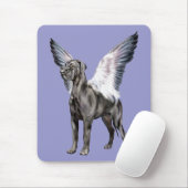 Great Dane Angel Black UC Mousepad (Mit Mouse)