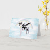 Great Dane Angel Harle Karte (Gelbe Blume)