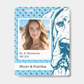 Great Dane anspruchsvolles Logo QR-Code Ausweis (Vorderseite)