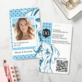 Great Dane anspruchsvolles Logo QR Code Ausweis