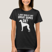 Great Dane Apparel Great Dog Owners Design T-Shirt (Vorderseite)