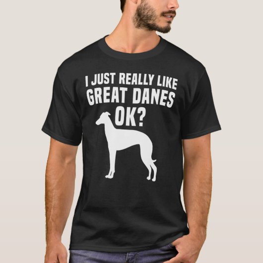 Great Dane Apparel Great  Dog Owners Design T-Shirt (Vorderseite)