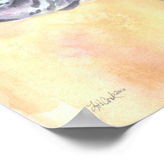 Great Dane Art Print Poster (Ecke)