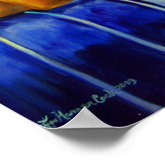 Great Dane Art Wall DRINT Poster (Ecke)