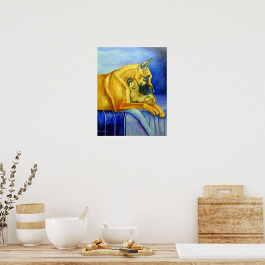 Great Dane Art Wall DRINT Poster (Küche)