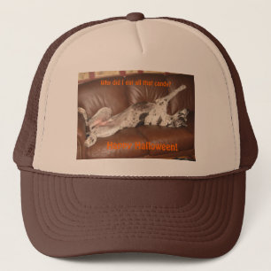 Great Dane Ate zu viel Halloween Candy Hat Truckerkappe