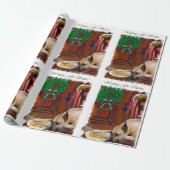 Great Dane auf Weihnachten warten Geschenkpapier (Ungerollt)