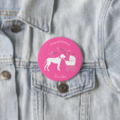 Great Dane Baby Dusche Button (Beispiel)