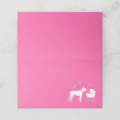 Great Dane Baby Dusche Platzkarte (Außenseite Aufgefaltet)