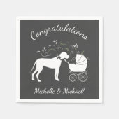 Great Dane Baby Dusche Serviette (Vorderseite)