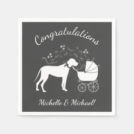 Great Dane Baby Dusche Serviette